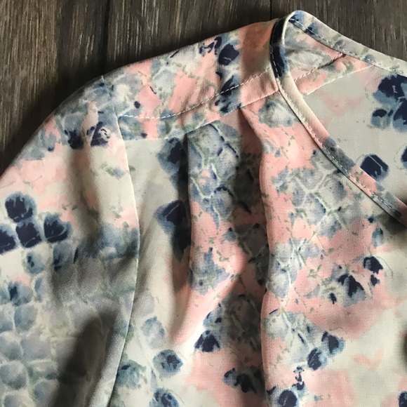 MEXX Blouse Pinks Blue Grey Snake Print - Picture 4 of 10